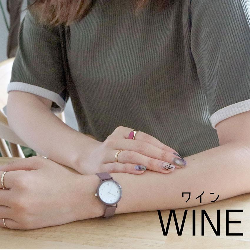 腕時計 レディース カーリィ シリコン ラバーバンド シンプル カジュアル 仕事用 ビジネス プレゼント プチプラ 20代 30代 お手頃 フィールドワーク | field work | 14