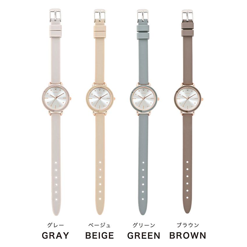 腕時計 レディース シリコン ブリアー シンプル  カジュアル ニュアンスカラー 小さめ 見やすい 通勤 通学 仕事用 ビジネス きれいめ  高品質 フィールドワーク | field work | 06