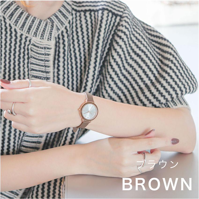 腕時計 レディース シリコン ブリアー シンプル  カジュアル ニュアンスカラー 小さめ 見やすい 通勤 通学 仕事用 ビジネス きれいめ  高品質 フィールドワーク | field work | 13