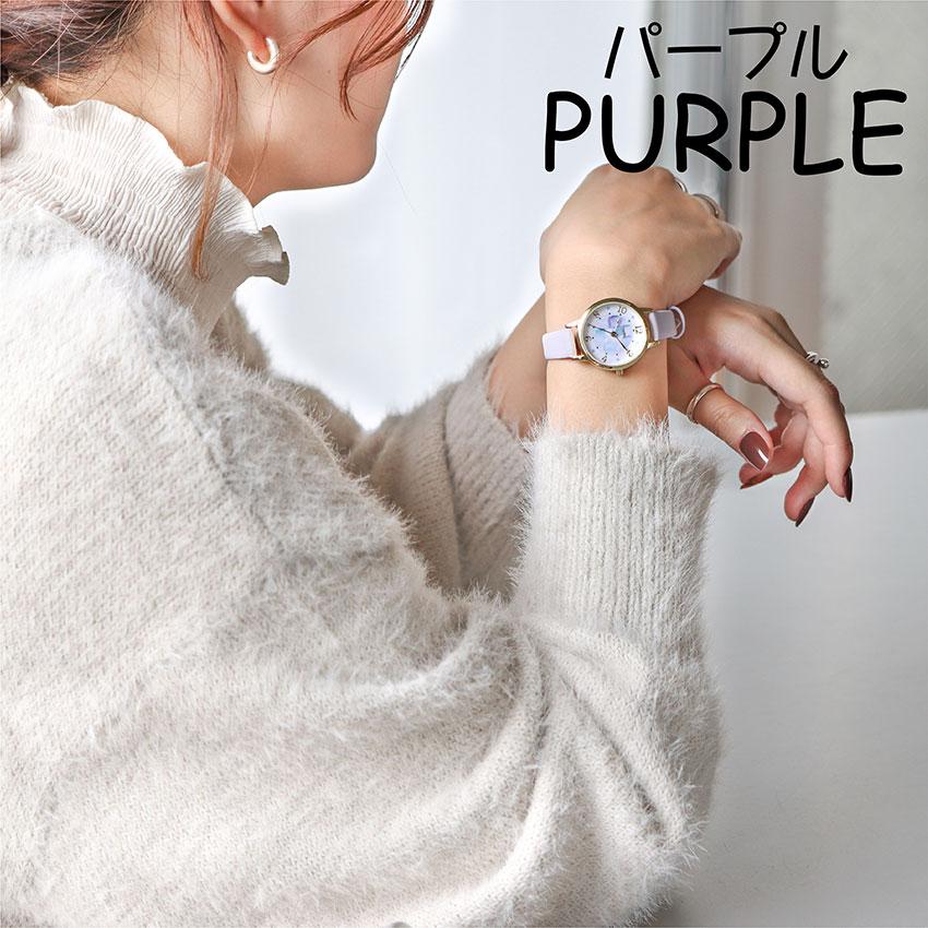 腕時計 レディース スイラン 5気圧防水 防汗ベルト 水彩タッチ 仕事用 ビジネス 小さめ アースカラー 高品質 可愛い 見やすい 安い プチプラ フィールドワーク | field work | 15