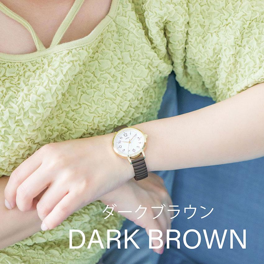 腕時計 レディース ジャバラベルト マルル シンプル カジュアル 着脱簡単 ニュアンスカラー 小さめ 見やすい 通勤 通学 仕事用 きれいめ フィールドワーク | field work | 15