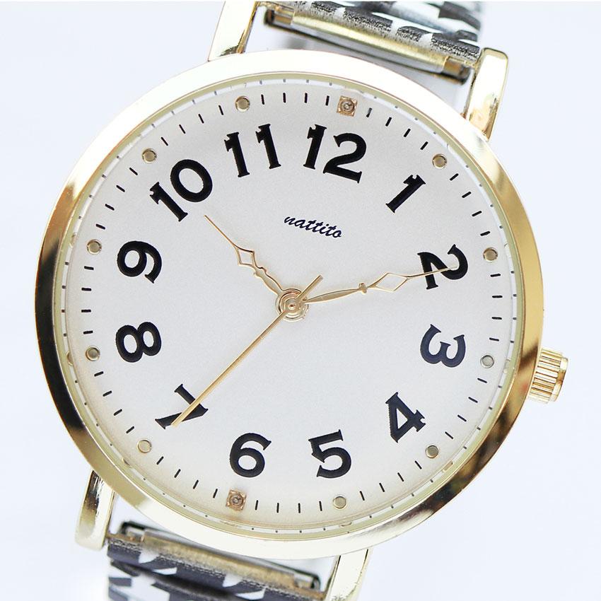 腕時計 レディース ジャバラベルト ペギー 着脱簡単 千鳥 ヒョウ バラ 薔薇 大きめ 見やすい 通勤 通学 仕事用 ビジネス きれいめ 20代 30代 フィールドワーク | field work | 16