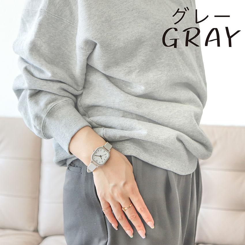 腕時計 レディース メンズ シリコン ブルク ラバー スクエア レクタンギュラー 柔らか素材 ニュアンスカラー 学校 20代 30代 40代 ビジネス フィールドワーク | field work | 10