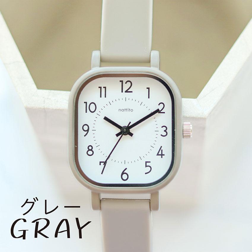 腕時計 レディース メンズ シリコン ブルク ラバー スクエア レクタンギュラー 柔らか素材 ニュアンスカラー 学校 20代 30代 40代 ビジネス フィールドワーク | field work | 11