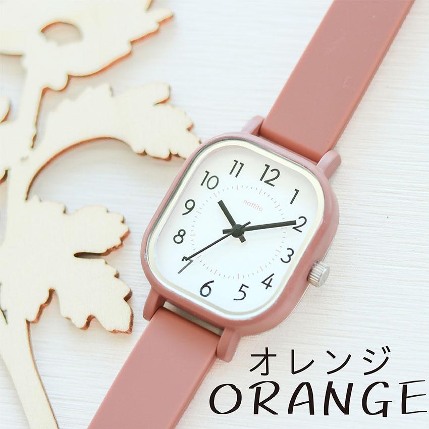 腕時計 レディース メンズ シリコン ブルク ラバー スクエア レクタンギュラー 柔らか素材 ニュアンスカラー 学校 20代 30代 40代 ビジネス フィールドワーク | field work | 13