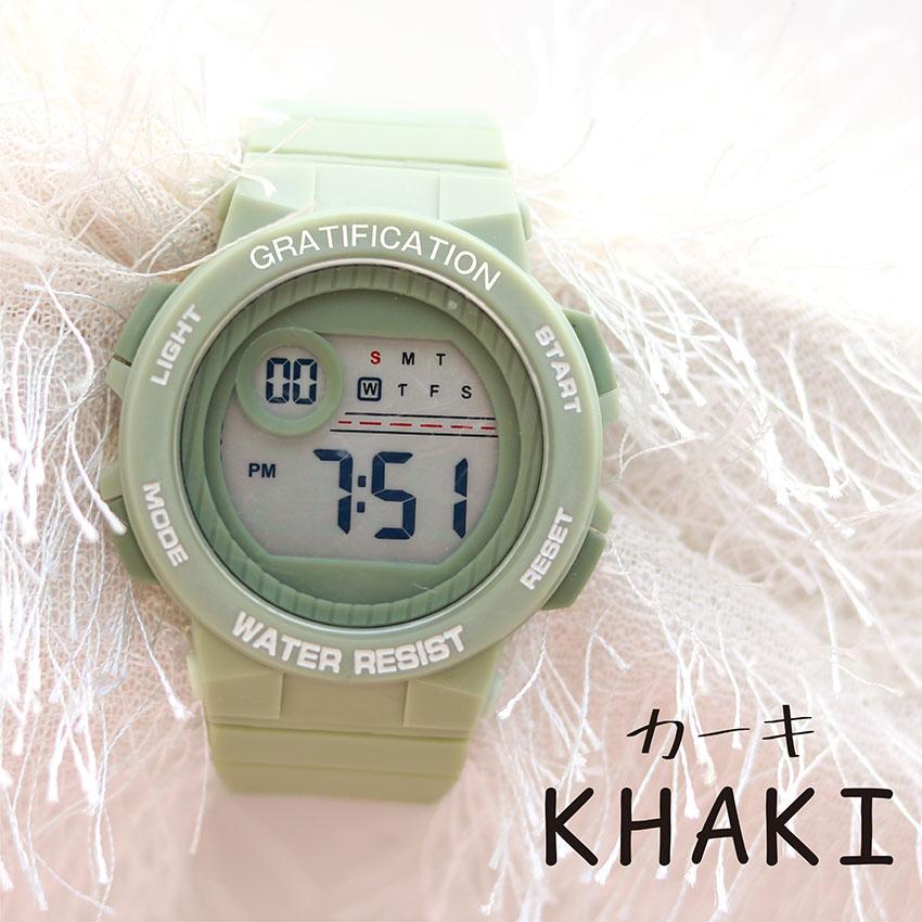 腕時計 レディース デジタル デイン メンズ ユニセックス 3気圧防水 日常生活防水 カジュアル アウトドア キャンプ 登山 アラーム カレンダー フィールドワーク | field work | 16