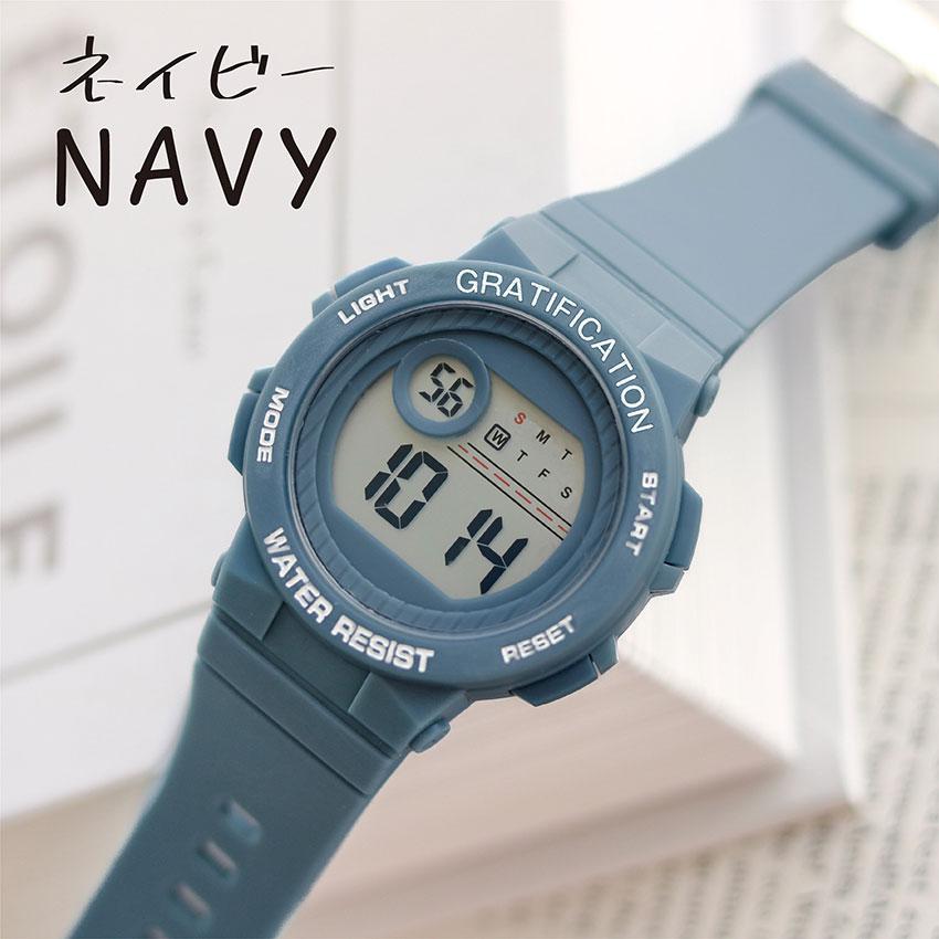 腕時計 レディース デジタル デイン メンズ ユニセックス 3気圧防水 日常生活防水 カジュアル アウトドア キャンプ 登山 アラーム カレンダー フィールドワーク | field work | 18