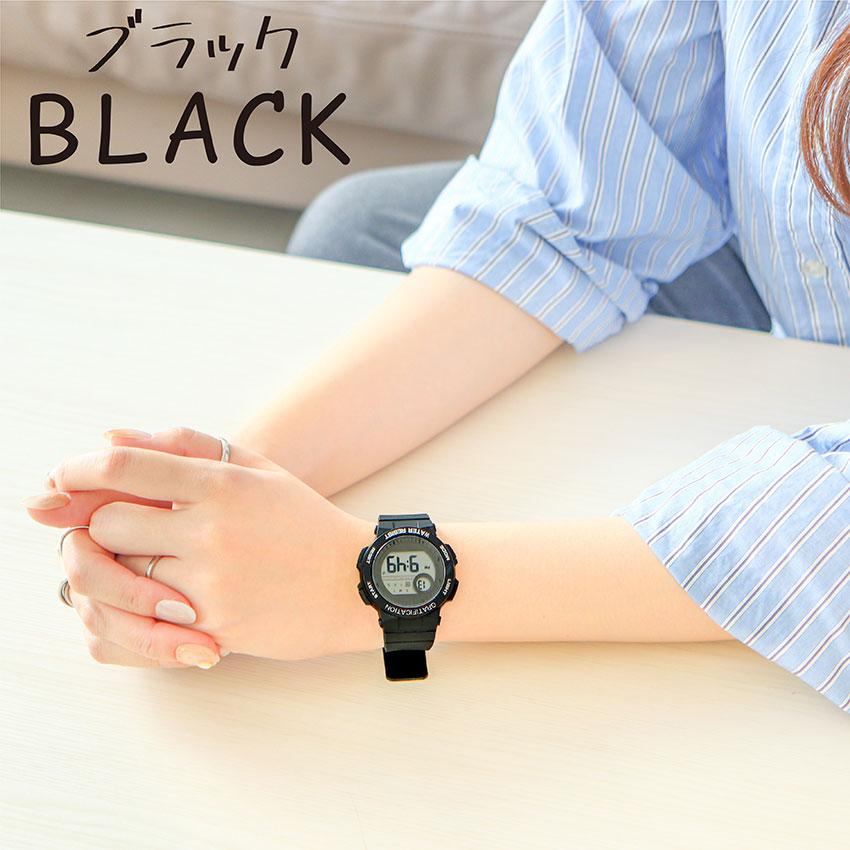 腕時計 レディース デジタル デイン メンズ ユニセックス 3気圧防水 日常生活防水 カジュアル アウトドア キャンプ 登山 アラーム カレンダー フィールドワーク | field work | 19