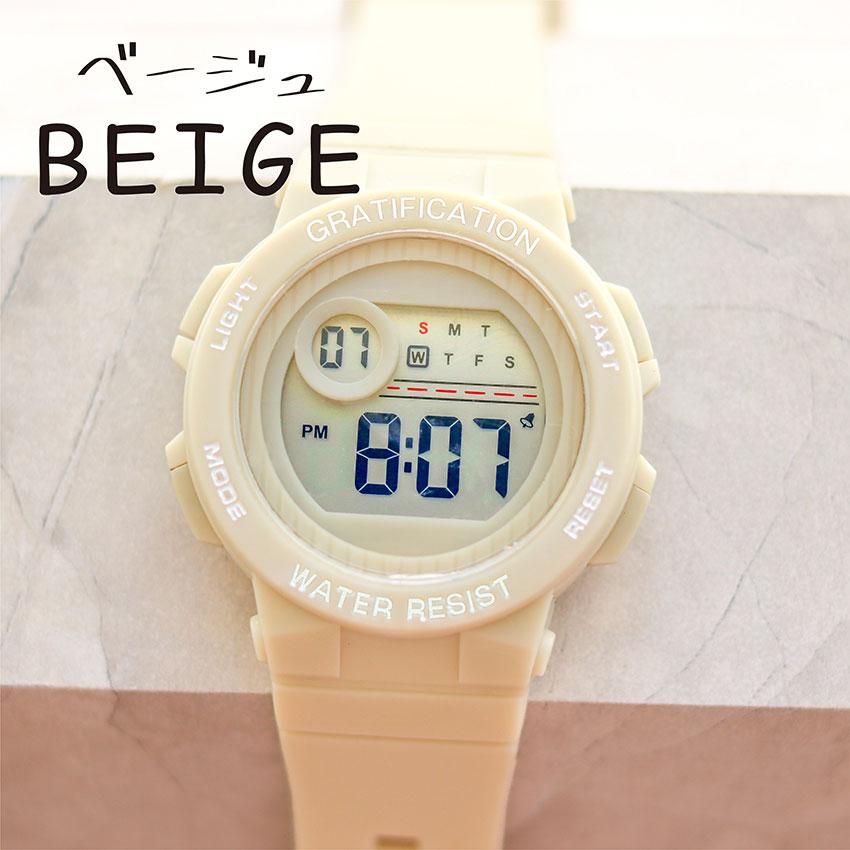 腕時計 レディース デジタル デイン メンズ ユニセックス 3気圧防水 日常生活防水 カジュアル アウトドア キャンプ 登山 アラーム カレンダー フィールドワーク | field work | 12
