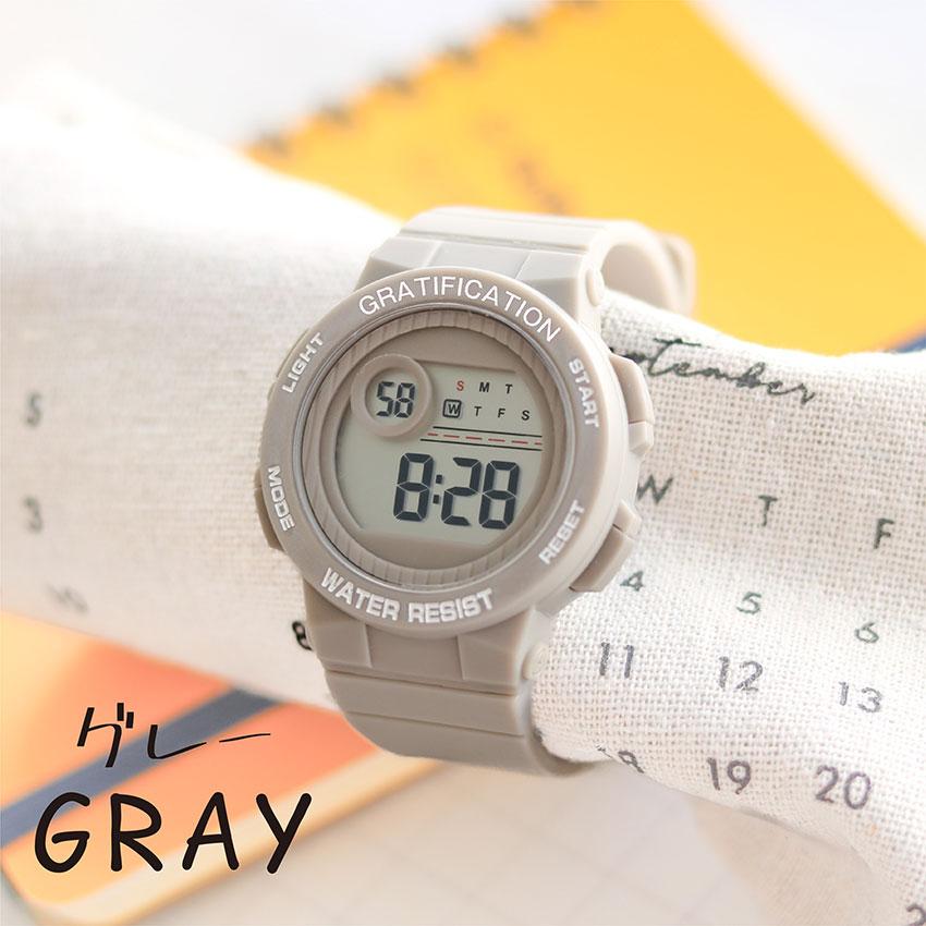 腕時計 レディース デジタル デイン メンズ ユニセックス 3気圧防水 日常生活防水 カジュアル アウトドア キャンプ 登山 アラーム カレンダー フィールドワーク | field work | 14