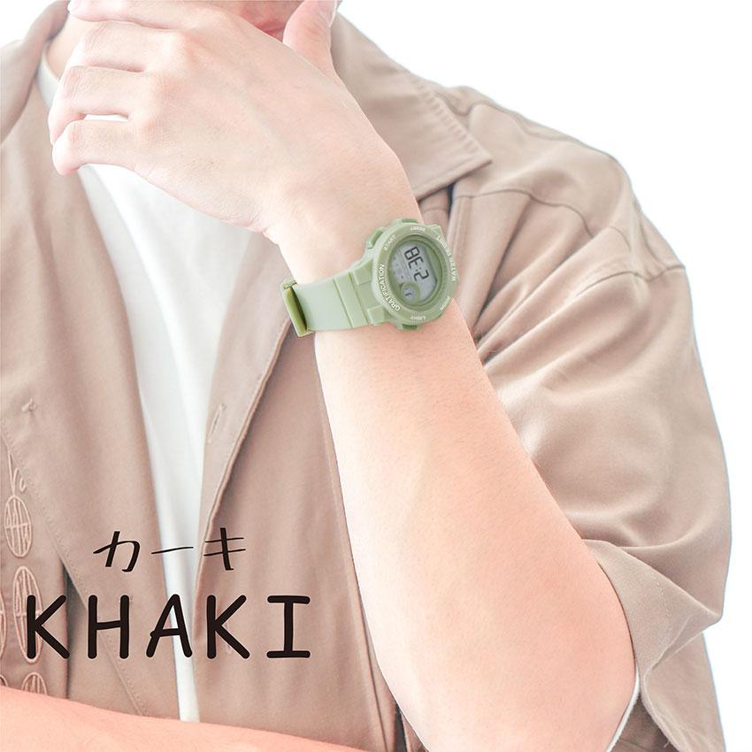 腕時計 レディース デジタル デイン メンズ ユニセックス 3気圧防水 日常生活防水 カジュアル アウトドア キャンプ 登山 アラーム カレンダー フィールドワーク | field work | 15