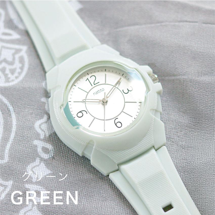 腕時計 レディース PVCベルト イヤーズ 防水 3気圧防水 シンプル  ニュアンスカラー ハイキング 登山 キャンプ アウトドア 10代 20代 30代 フィールドワーク | field work | 13