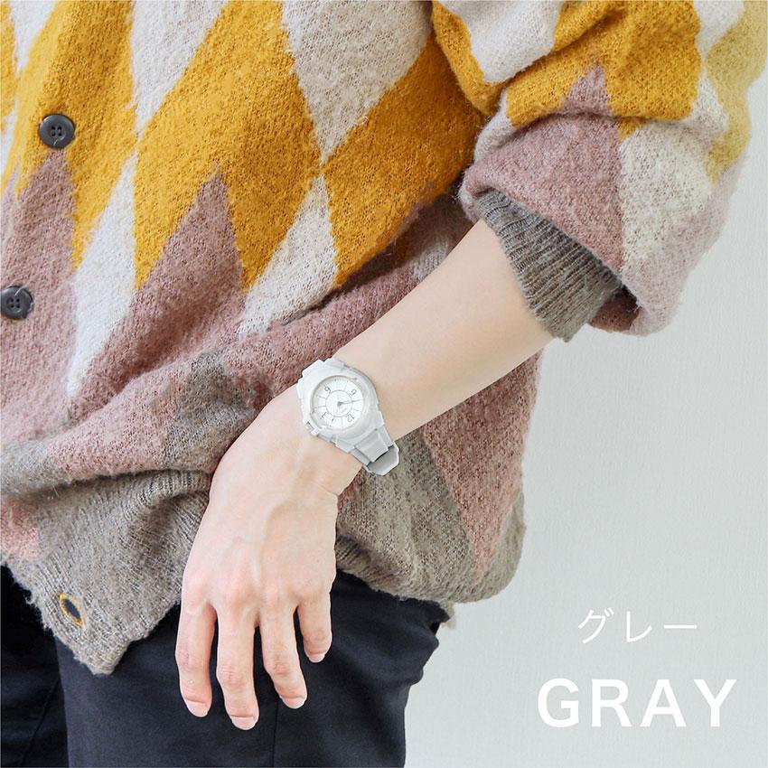 腕時計 レディース PVCベルト イヤーズ 防水 3気圧防水 シンプル  ニュアンスカラー ハイキング 登山 キャンプ アウトドア 10代 20代 30代 フィールドワーク | field work | 14
