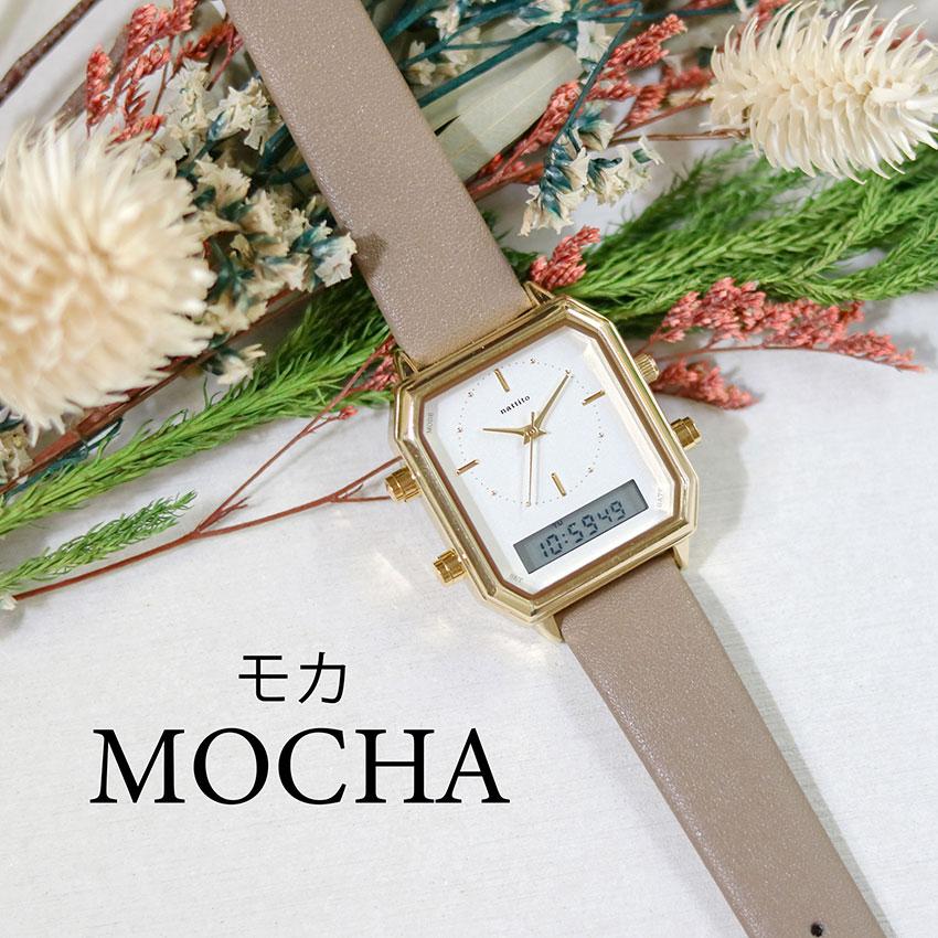 腕時計 レディース 革ベルト デジタル アナログ アナデジ カクデジ レクタングル アラーム ストップウォッチ 日付 高見え 通勤 通学 ビジネス フィールドワーク | field work | 16