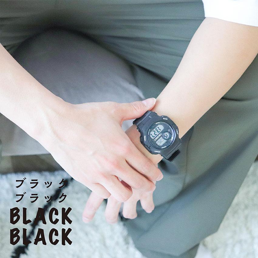 腕時計 レディース デジタル シーム メンズ ユニセックス 3気圧防水 日常生活防水 カジュアル アウトドア キャンプ 登山 アラーム カレンダー フィールドワーク | field work | 16
