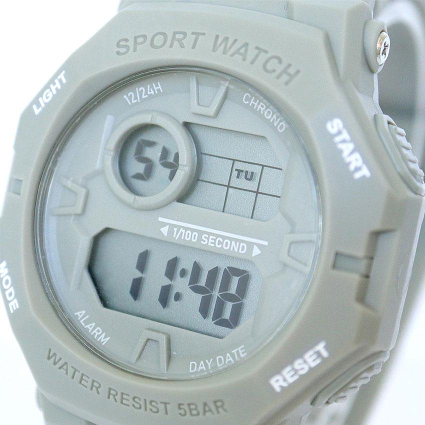 腕時計 レディース デジタル シーム メンズ ユニセックス 3気圧防水 日常生活防水 カジュアル アウトドア キャンプ 登山 アラーム カレンダー フィールドワーク | field work | 18