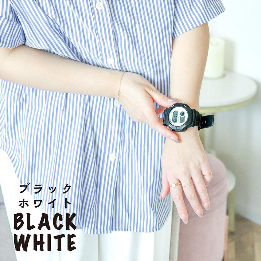 腕時計 レディース デジタル シーム メンズ ユニセックス 3気圧防水 日常生活防水 カジュアル アウトドア キャンプ 登山 アラーム カレンダー フィールドワーク | field work | 14
