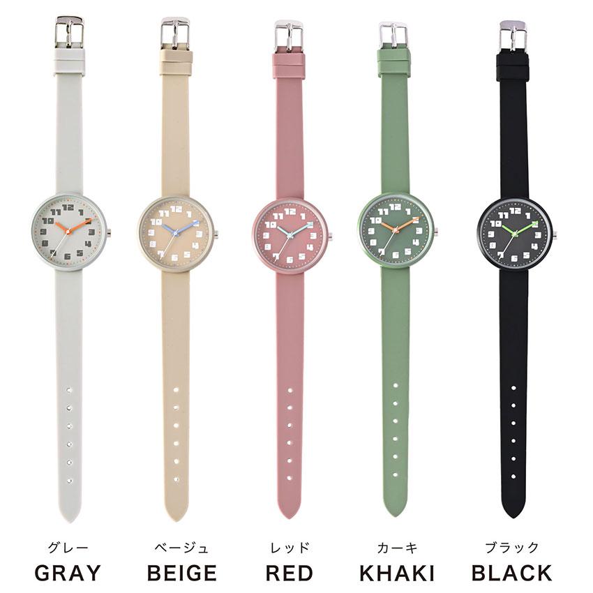 腕時計 レディース シリコン コルロ くすみカラー キッズ  見やすい ビジネス  通学 トレンド プレゼント 可愛い プチプラ フィールドワーク | field work | 07