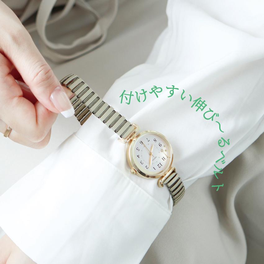 腕時計 レディース ジャバラ ピクシス  三日月 月 マットカラー みやすい かわいい カジュアル 高見え 高級感 プチプラ 通勤 通学 フィールドワーク 一年保証 | field work | 07