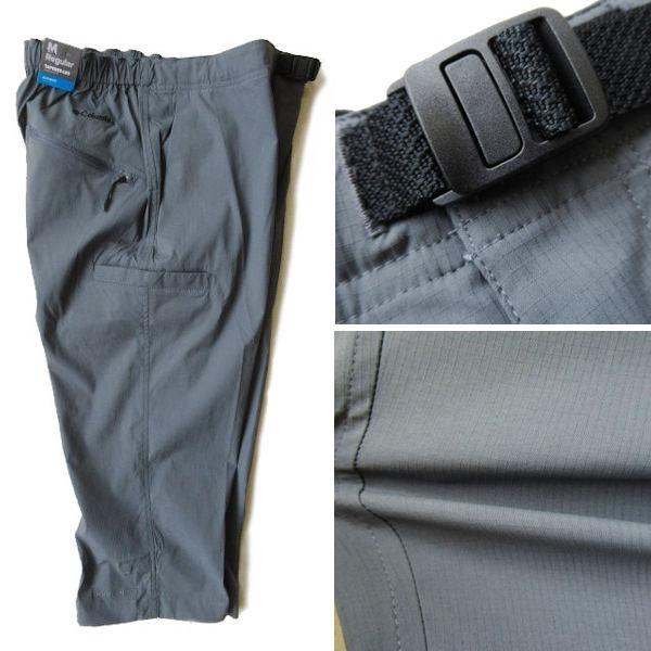 コロンビア★Columbia【ブルーステムIIニーパンツ】XE2852 ストレッチナイロンクロップドパンツ 防汚/撥水 053/グレー系 Lサイズの画像