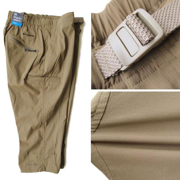 コロンビア★Columbia【ブルーステムIIニーパンツ】XE2852 ストレッチナイロンクロップドパンツ 防汚/撥水 239/ダークカーキ系 Lサイズの画像