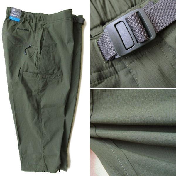 コロンビア★Columbia【ブルーステムIIニーパンツ】XE2852 ストレッチナイロンクロップドパンツ 防汚/撥水 347/オリーブ系 Lサイズの画像