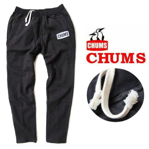 チャムス CHUMS スリムスウェットパンツ チャムスロゴスリムパンツ Logo Slim CH03-1234 ファッションなデザイン Pants ハイクオリティ ジェットブラック