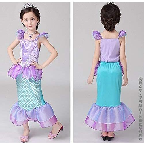 アリエル　ドレス　2枚セット Amazon.co.jp: [TYHTYM] アリエル ドレス 子供 プリンセス