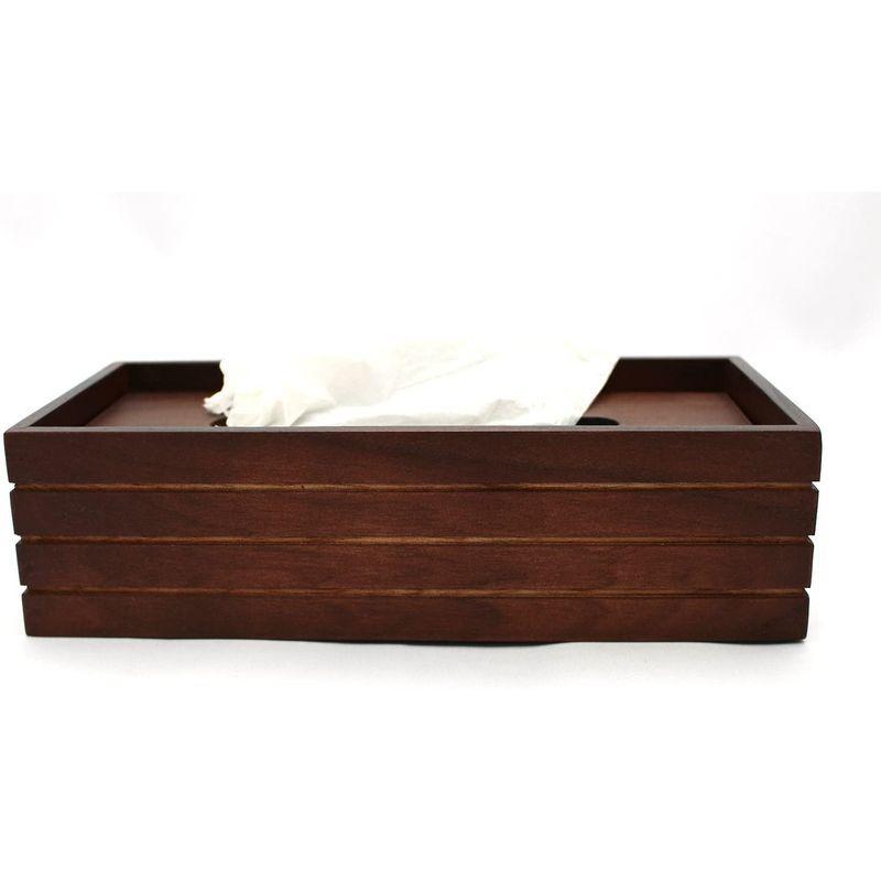 ティッシュケース 木製 チェリーウッド 再再販 ティッシュ カバー 約28 5 13 5 7 5cm ケース ダークブラウン 16 29dbr