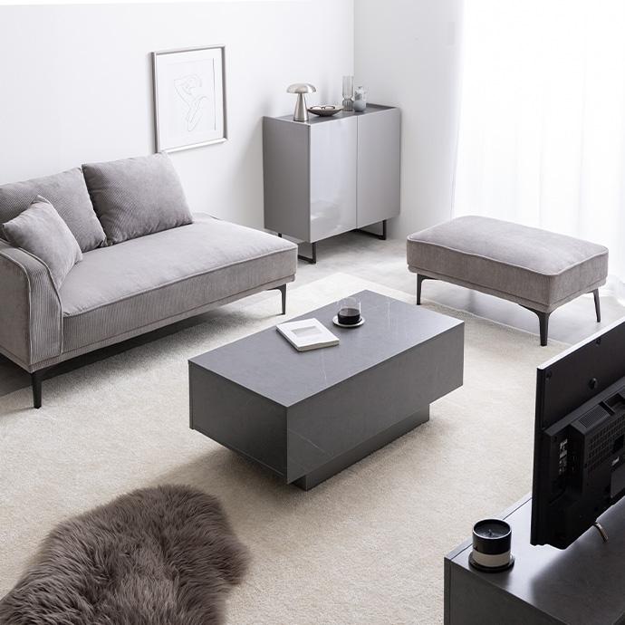 引き出し付き センターテーブル 幅85cm 収納付き テーブル 大容量 ロー