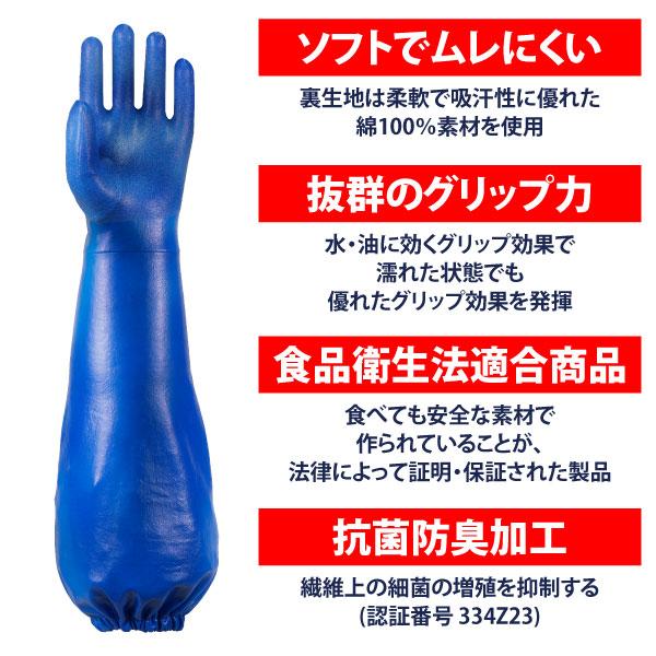 アトム 作業用手袋 耐油手袋 ニトリルゴム手袋 メンズ M-LLサイズ 即日