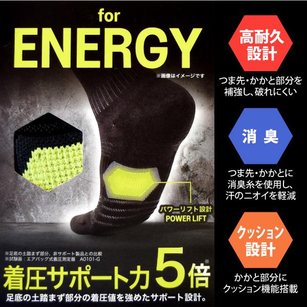 作業用靴下 先丸 メンズ 25.0-28.0cm アシックス A010 スニーカー丈ソックス 丈夫 消臭 紳士 新生活 スポーツ メール便対応｜fight｜02