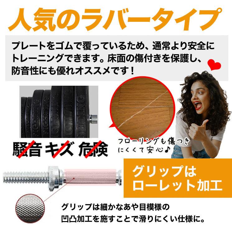 ファイティングロード ダンベル ラバー バーベル 20kg ベンチ
