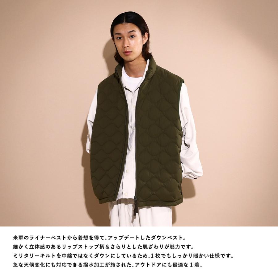 ダイワピア39 DAIWA PIER39 TECH QUILT STAND COLLAR LINER VEST - BJ