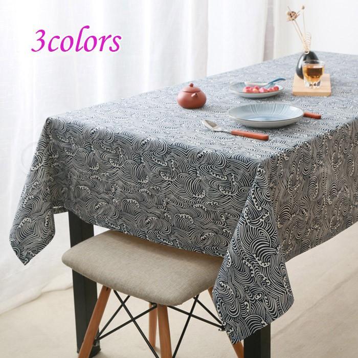 テーブルクロス 和風 食卓 140 140cm レトロ 正方形 綿麻 波柄 チェック柄 リネン 麻 布 おしゃれ 洗濯可能 送料無料 01ftc018 Figurina 通販 Yahoo ショッピング