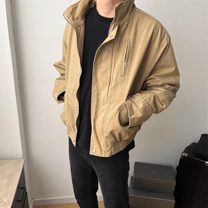 フライトジャケット メンズ 立ち襟 ショート ワークジャケット