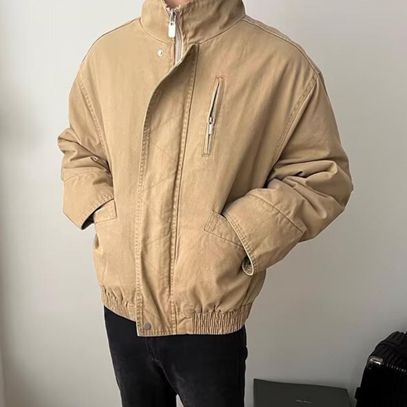 フライトジャケット メンズ 立ち襟 ショート ワークジャケット