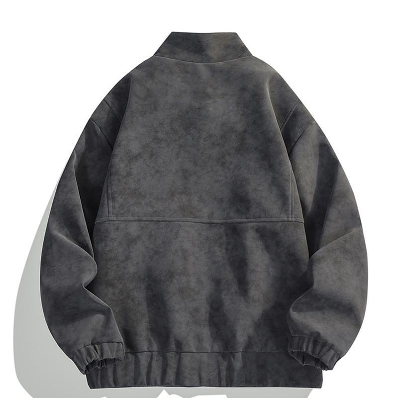 レザージャケット フェイクスエードジャケット メンズ バイク