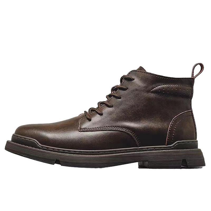 ショートブーツ ビジネスシューズ ハイカット レースアップ 編み上げ