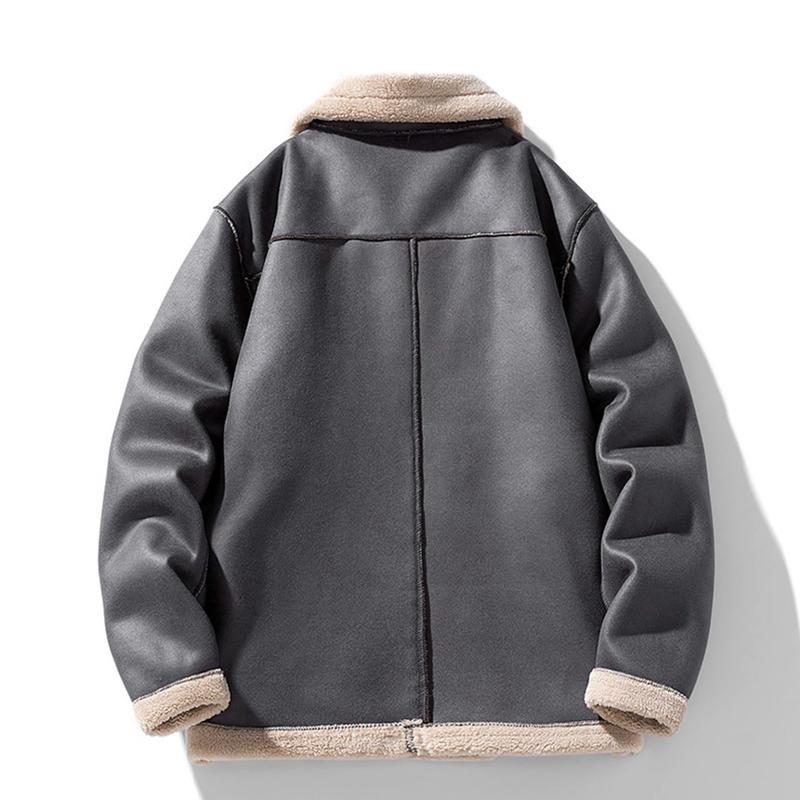 フェイクレザージャケット B-3 フェイクムートンジャケット メンズ