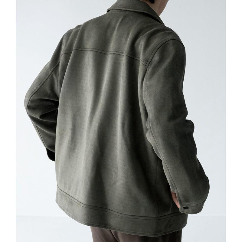 ムートン裏付フリース ムートンコート メンズ アウター ジャンパー ボアフリース 長袖