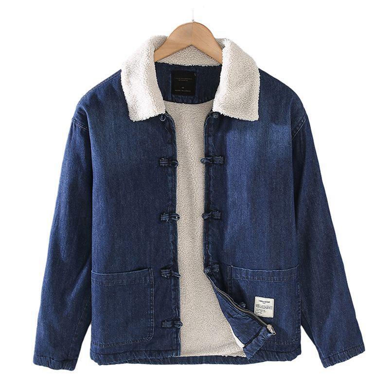 ボアジャケット デニムアウター メンズ ブルゾ リバーシブルカラー