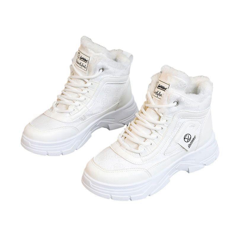 レディース スノーブーツ ショートブーツ ミドルカット 冬用 中ボア