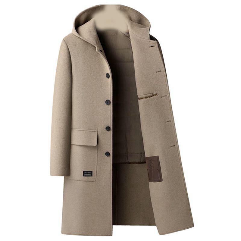 チェスターコート メンズ ウール フード付き 冬服 ロングジャケット ダウンベスト付き トレンチコート 防寒着 保温 大人 ビジネス 通勤