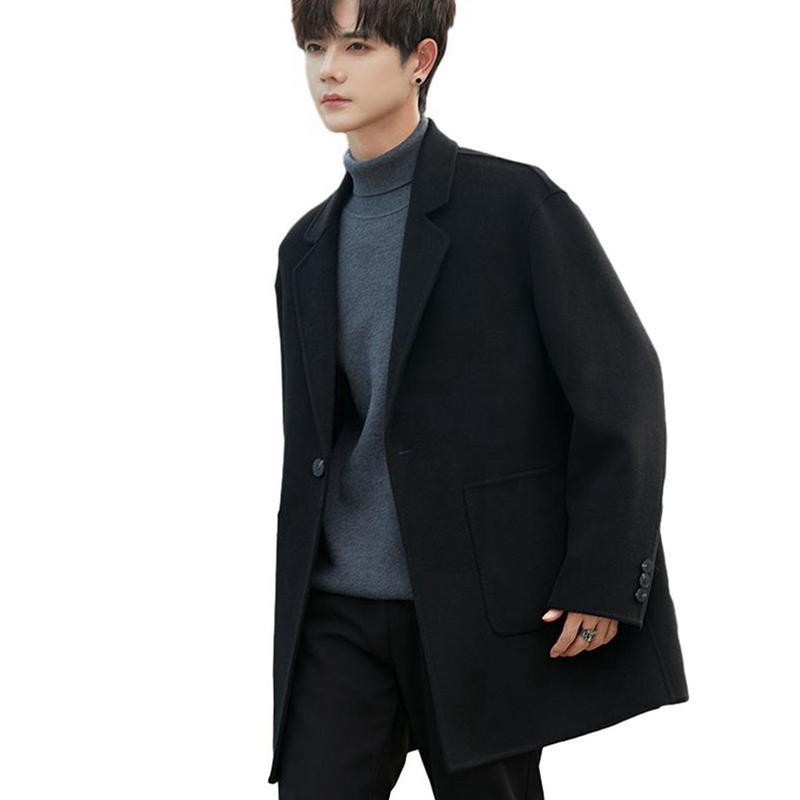 チェスターコート メンズ ウール70% ジャケット トレンチコート 秋冬