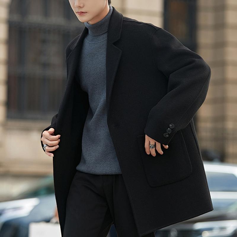 チェスターコート メンズ ウール70% ジャケット トレンチコート 秋冬