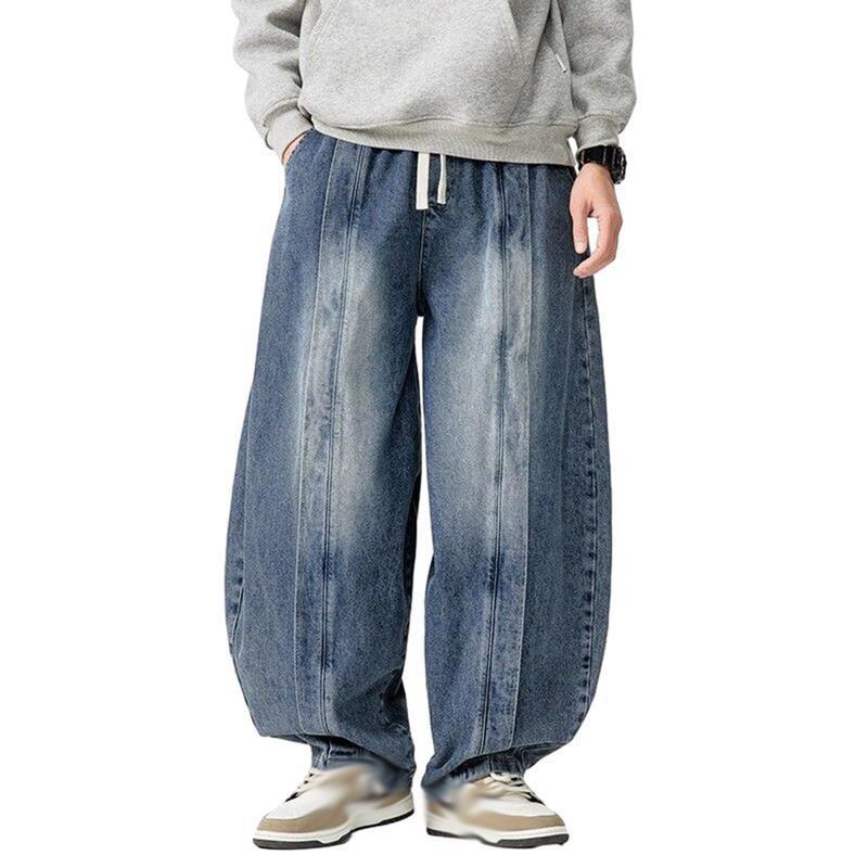 デニムニッカズボン ワイドパンツ M-5XL ニッカポッカ メンズ 作業着