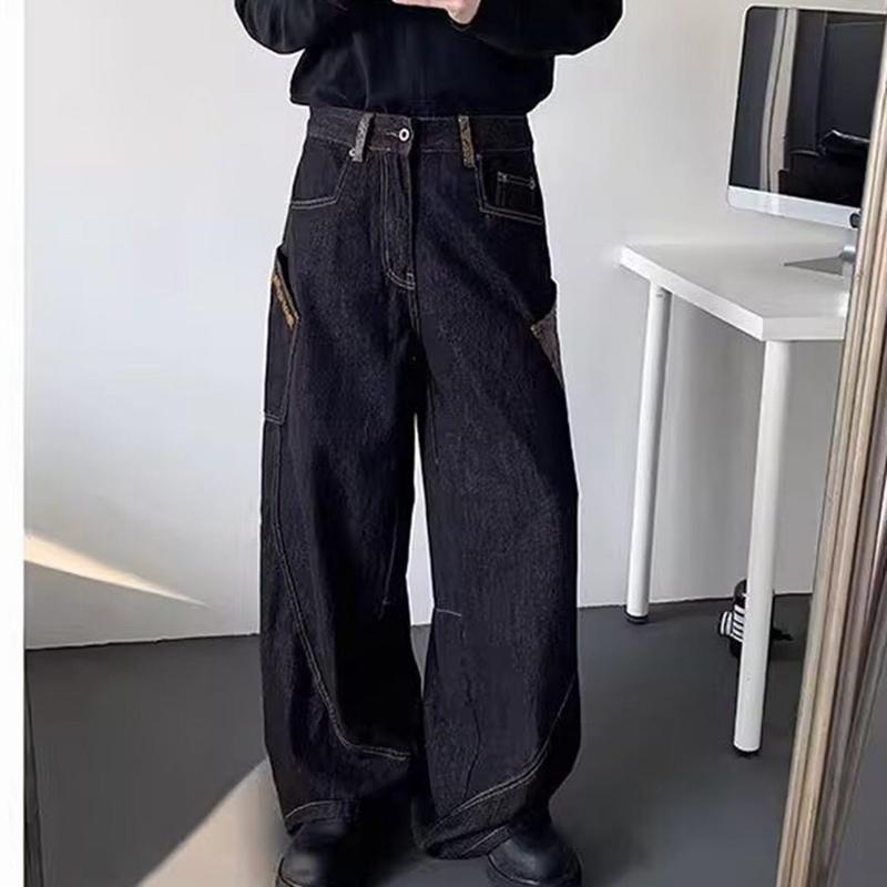 ストリート系 ジーンズ ヒョウ柄 ズボン メンズ レディース 豹柄