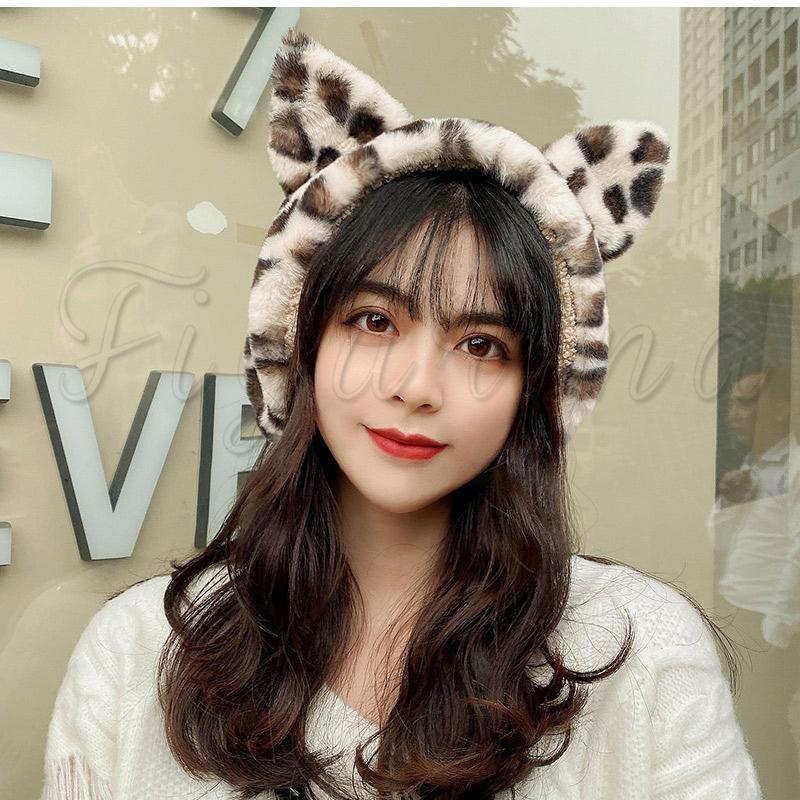 耳あて レディース イヤーマフ 耳カバー 猫耳付き ヒョウ柄 もこもこ ウォーマー 防寒 暖かい 超可愛い アウトドア 秋冬物 きれいめ おしゃれ 送料無料 em0004 Figurina 通販 Yahoo ショッピング