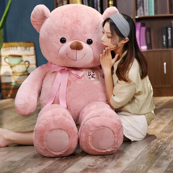 抱き枕 特大クマ くま シャギー 笑? 縫い包み ぬいぐるみ 巨大 クッション 背当たれ 寝返りサポート ごろ寝 腰枕 あかちゃん 飾り物_6